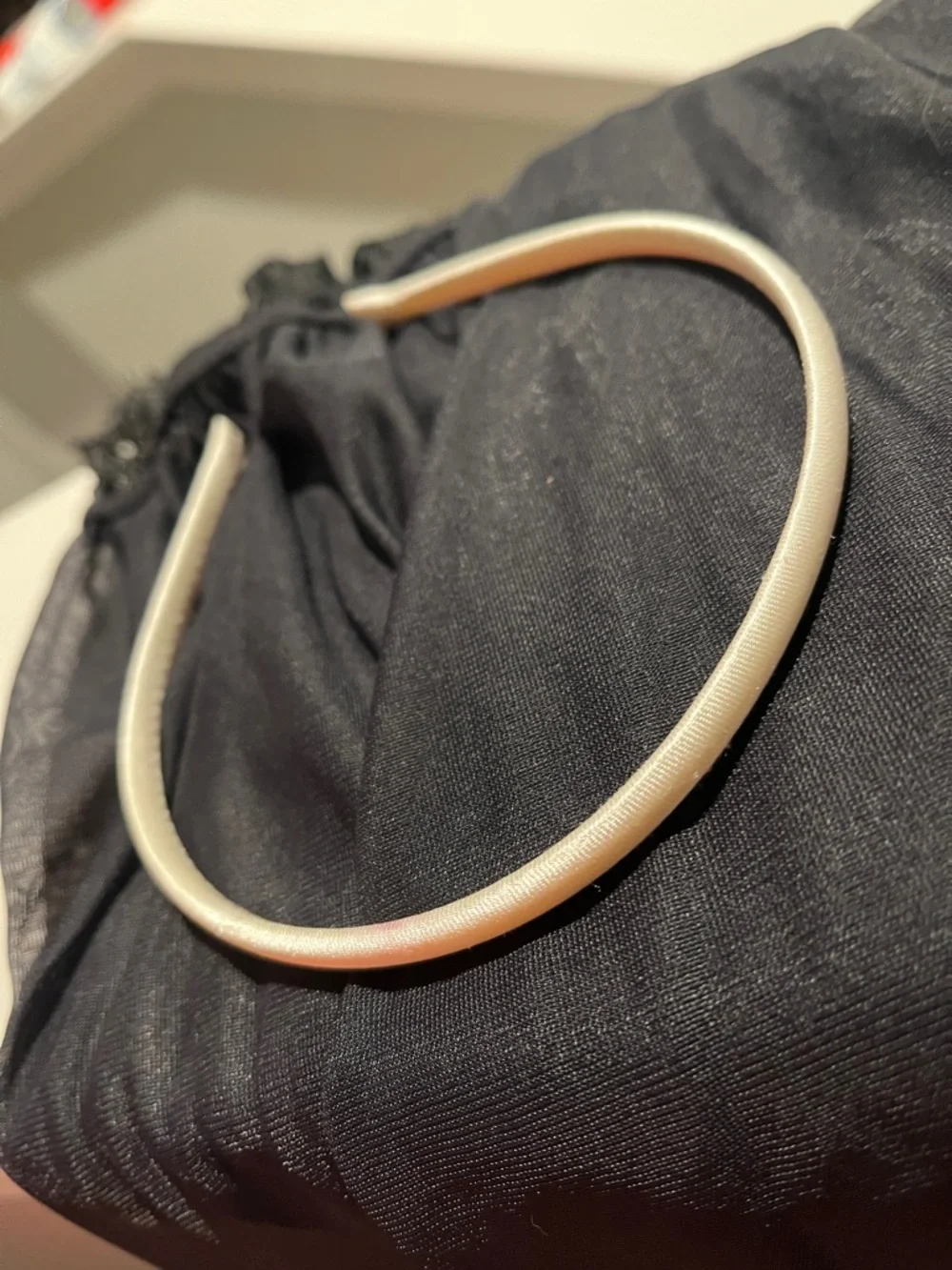 Satin Thin‎ Headband Head Band white ivory
